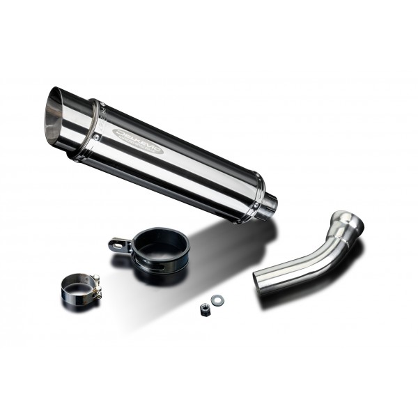 BMW K1200S 2005-2009 350mm ROUND STAINLESS BSAU SILENCER EXHAUST KIT 