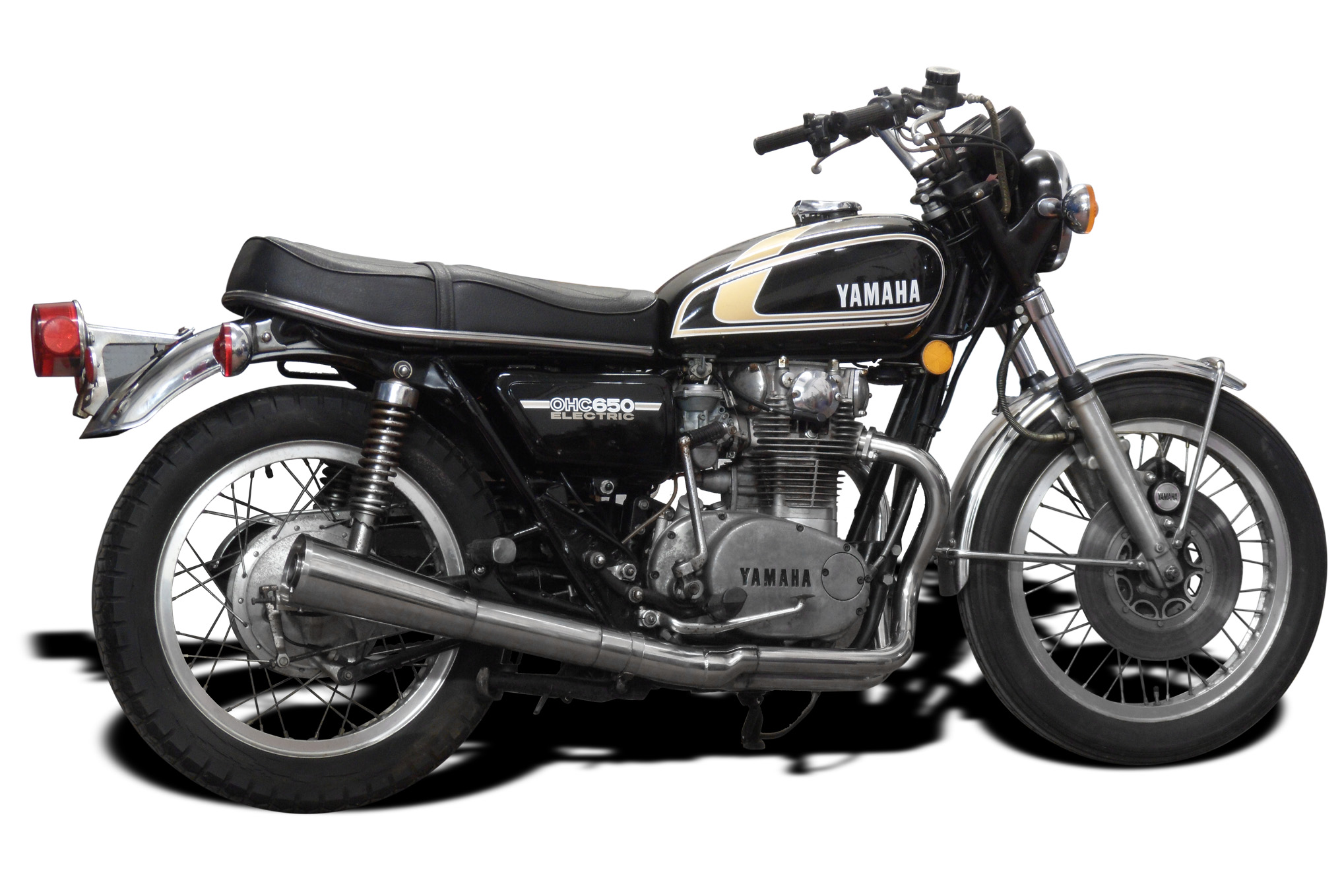 YAMAHA XS650 B 74-79 FULL 2-1 STAINLESS STEEL EXHAUST CLASSIC ...