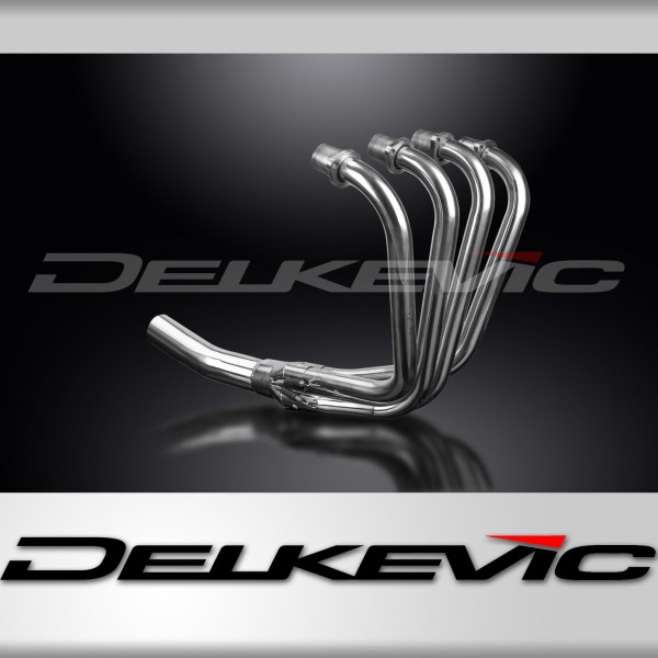Delkevic Manifold Header Exhaust Stainless Steel Downpipes Kawasaki KZ750L 81-84