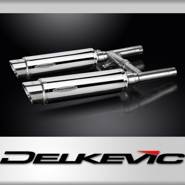 Kawasaki W650 W800 1999-2021 350mm Round Stainless Exhaust ...