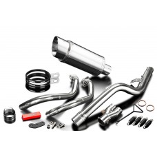 Suzuki 800DE V-Strom 2023-2025 Full Exhaust 2-1 200mm Round Stainless Silencer