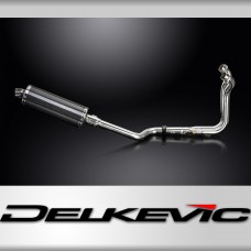 Suzuki 800DE V-Strom 2023-2025 Full Exhaust 2-1 350mm Oval Carbon Silencer