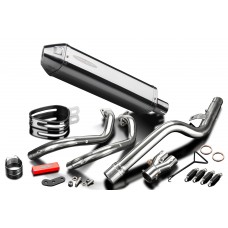 Suzuki 800DE V-Strom 2023-2025 Full Exhaust 2-1 420mm TriOval Stainless Silencer