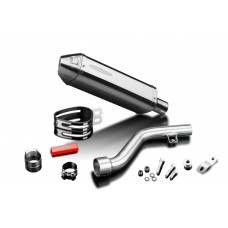 Suzuki DR350 1990-1999 320mm Tri-Oval Stainless Exhaust Silencer Can Kit