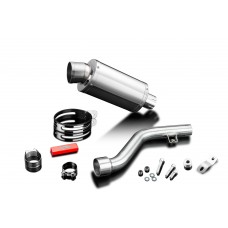 Suzuki DR350 1990-1999 225mm Oval Stainless Exhaust Silencer Can Kit