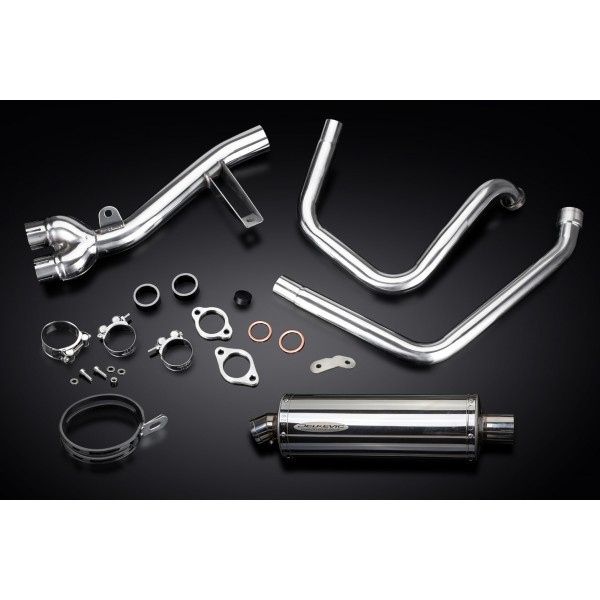 Honda NT650V Deauville Delkevic stainless exhaust system