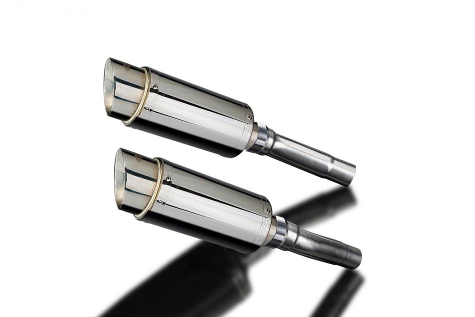 DUCATI MONSTER 620-695-800 02-08 200mm ROUND STAINLESS SILENCER EXHAUST KIT