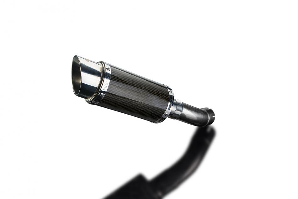 KAWASAKI Z900 2017-2019 200mm ROUND CARBON  SILENCER EXHAUST KIT