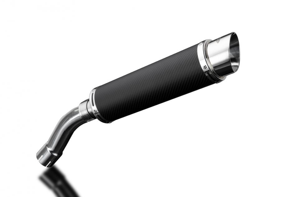 BMW F800 GT 2013-2018 350mm CARBON ROUND BSAU SILENCER EXHAUST KIT