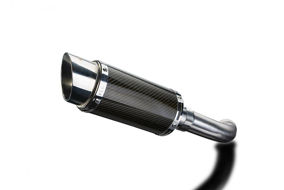 BMW F800S 2006-2011 200mm Round Carbon Exhaust Silencer Can Kit