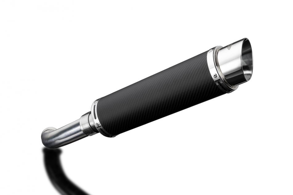 BMW F800S 2006-2011 350mm Round Carbon Exhaust Silencer Can Kit