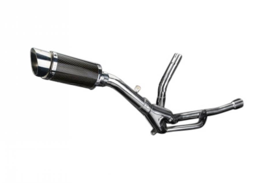 SUZUKI DL650 V-STROM ABS 2012-16 200mm ROUND CARBON  SILENCER EXHAUST KIT