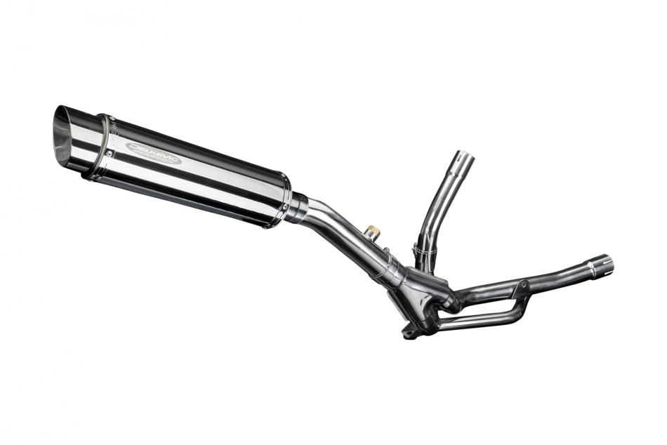 SUZUKI DL650 V-STROM ABS 2012-16 350mm ROUND STAINLESS BSAU SILENCER EXHAUST KIT