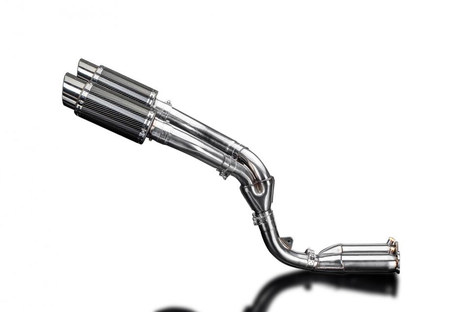 KAWASAKI ZX10R 2006-2007 DE-CAT 200mm ROUND CARBON  SILENCER EXHAUST KIT