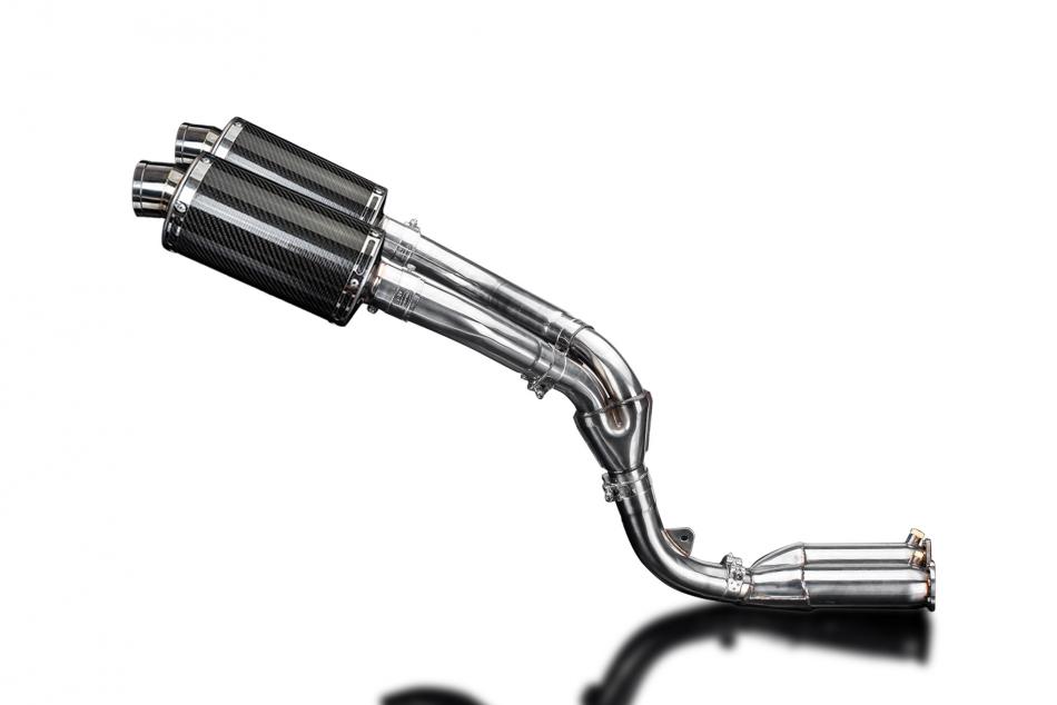 KAWASAKI ZX10R 2006-2007 DE-CAT 225mm OVAL CARBON SILENCER EXHAUST KIT