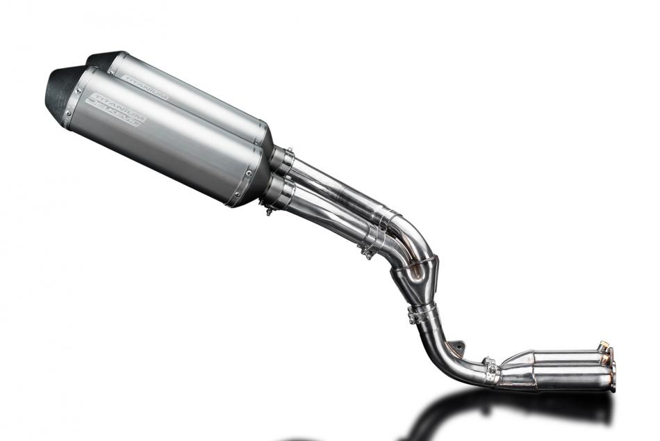 Kawasaki ZX10R Ninja 2006-2007 343mm X-Oval Titanium Exhaust Silencer Can Kit