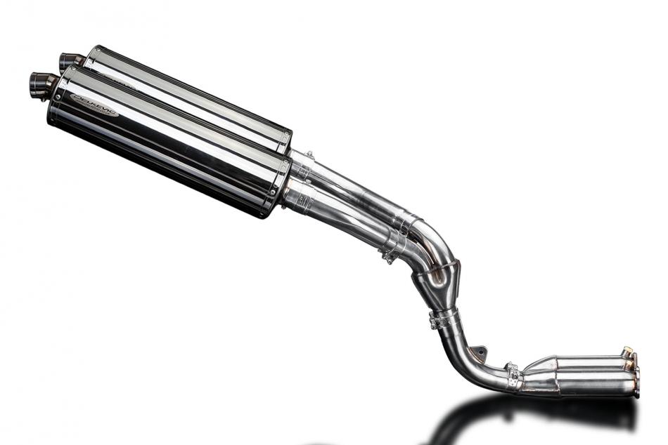 KAWASAKI ZX10R 2006-2007 DE-CAT 450mm OVAL STAINLESS BSAU SILENCER EXHAUST KIT