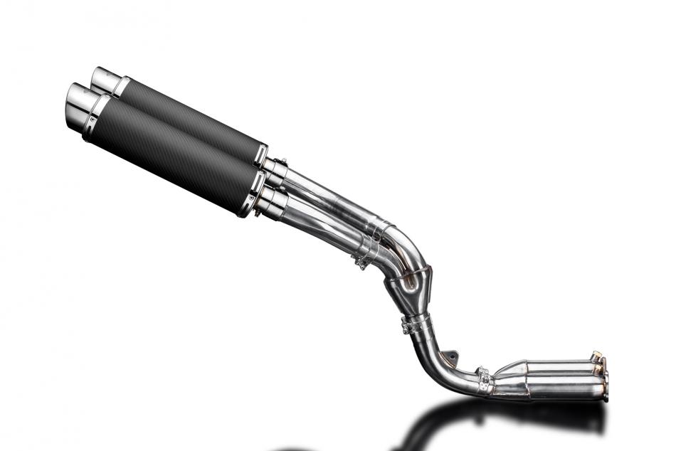 KAWASAKI ZX10R 06-07 350mm CARBON ROUND BSAU SILENCER EXHAUST KIT