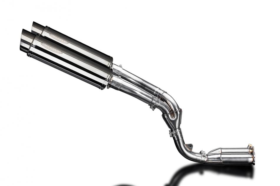 KAWASAKI ZX10R 2006-2007 DE-CAT 350mm ROUND STAINLESS BSAU SILENCER EXHAUST KIT