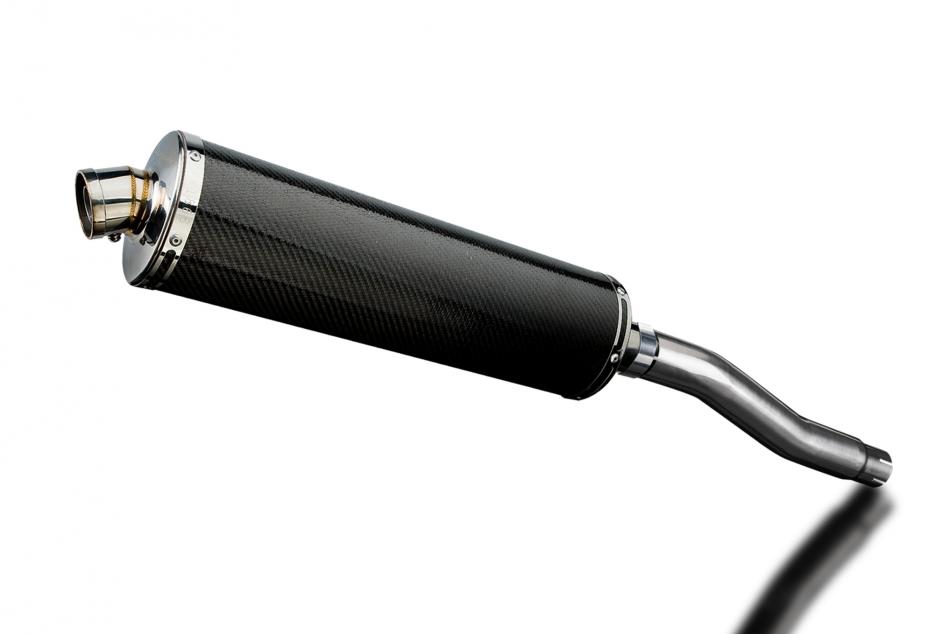 HONDA XRV750 AFRICA TWIN 93-03 450mm OVAL CARBON BSAU SILENCER EXHAUST KIT