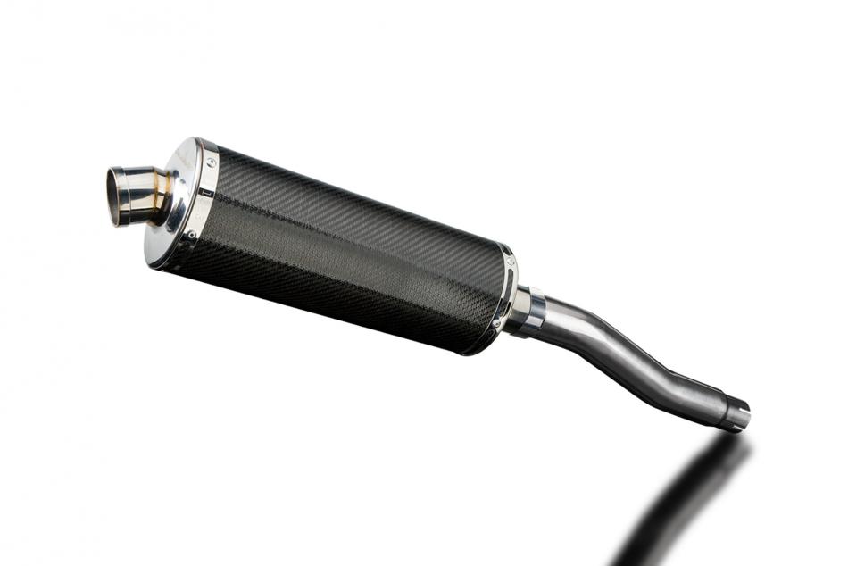 HONDA XRV750 AFRICA TWIN 93-03 350mm OVAL CARBON BSAU SILENCER EXHAUST KIT