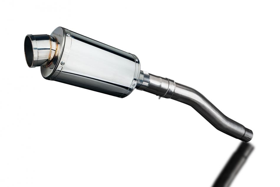 HONDA XRV750 AFRICA TWIN 93-03 225mm OVAL STAINLESS SILENCER EXHAUST KIT