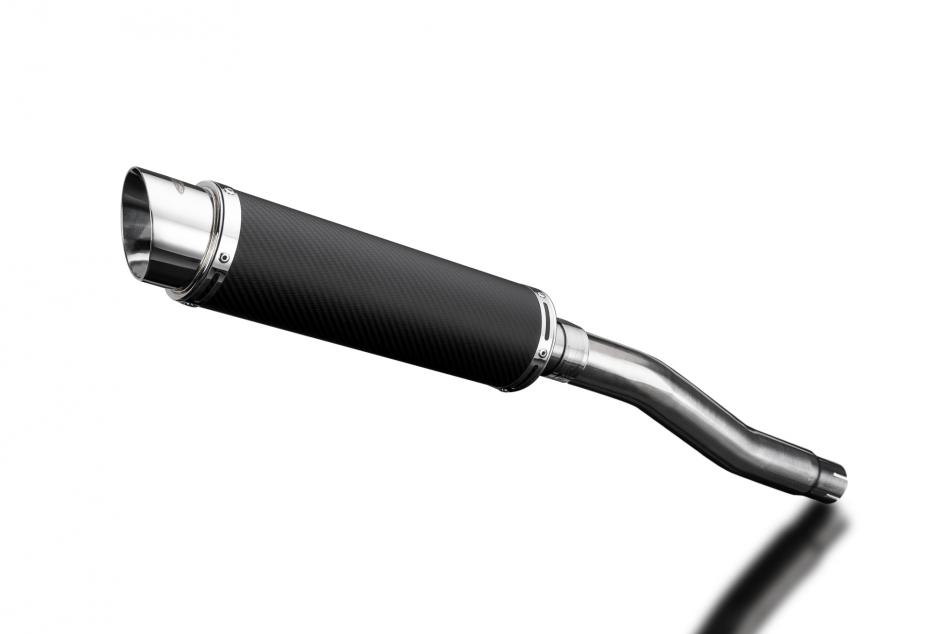 HONDA XRV750 AFRICA TWIN 93-03 350mm CARBON ROUND BSAU SILENCER EXHAUST KIT