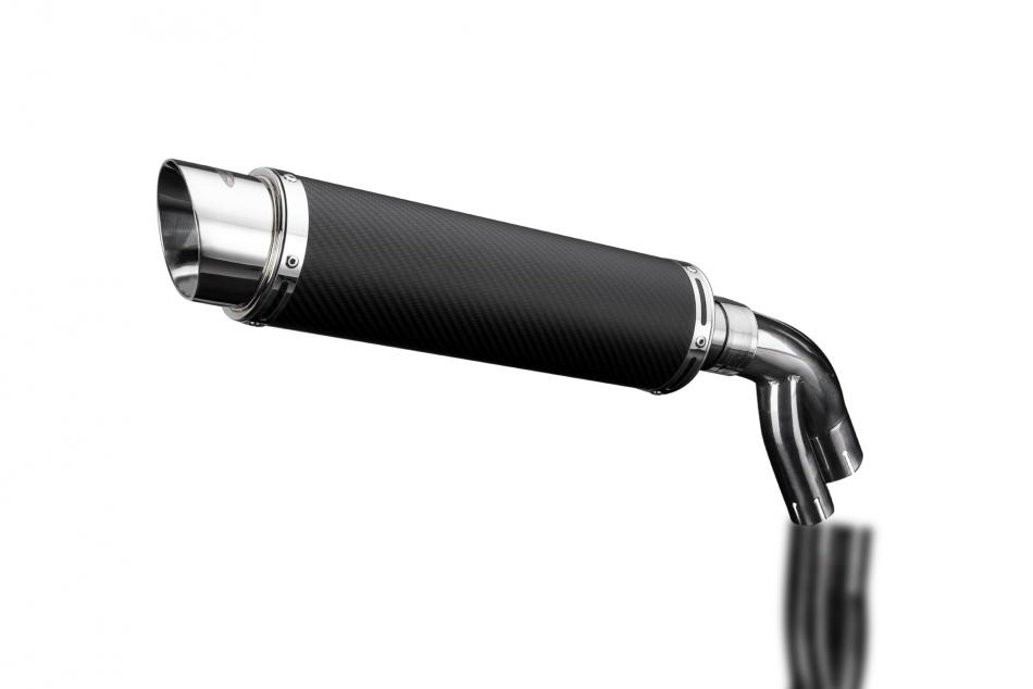 BMW S1000XR 2015-2018 350mm CARBON ROUND BSAU SILENCER EXHAUST KIT