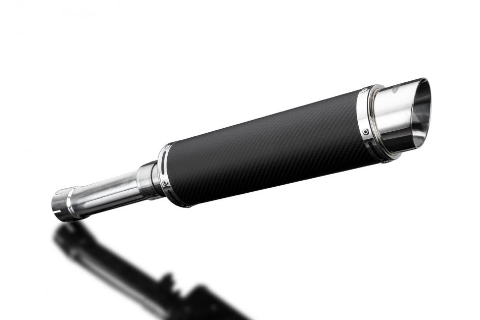BMW F800GS 08-16 F700GS 12-16 F650GS 08-12 350mm Carbon Round Exhaust Silencer