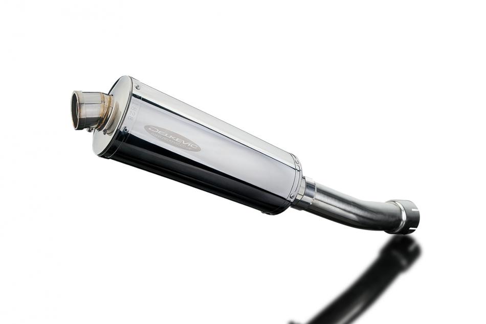 KAWASAKI ZX9R NINJA 1998-1999 350mm OVAL STAINLESS BSAU SILENCER EXHAUST KIT