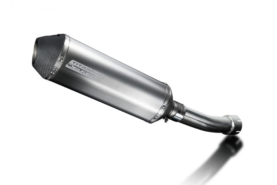 Kawasaki ZX9R Ninja 1998-1999 343mm X-Oval Titanium Exhaust Silencer Can Kit