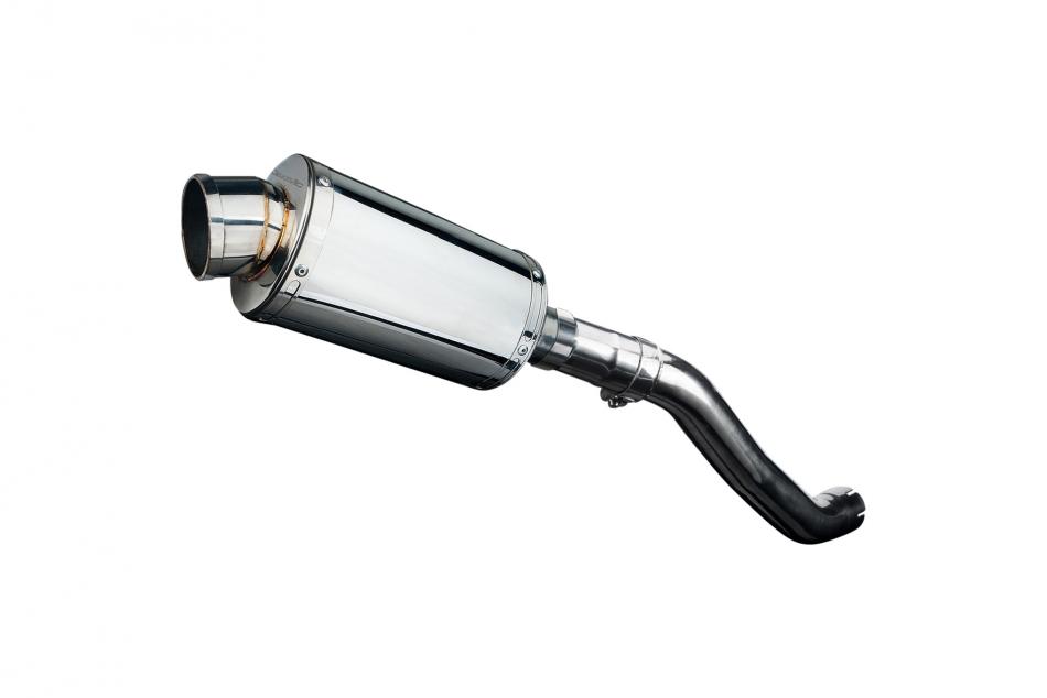 KAWASAKI Z750 2004-2006 225mm OVAL STAINLESS SILENCER EXHAUST KIT