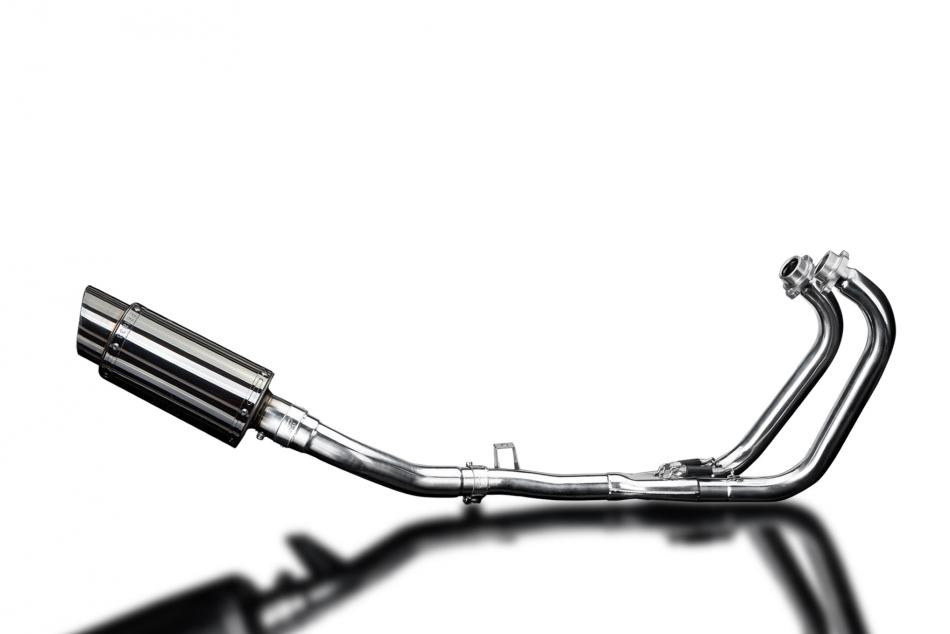 GW250 INAZUMA 2013-2017 / MINI 200mm (8 inch) ROUND SILENCER 2-1 COMPLETE SYSTEM 304 STAINLESS STEEL