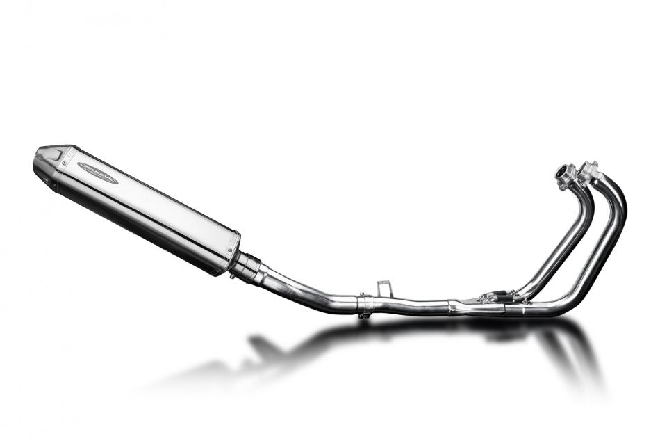 Suzuki GW250 Inazuma 2013-2018 Full Exhaust 2-1 420mm TriOval Stainless Silencer