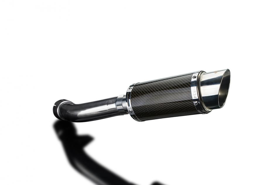 BMW R1200R R1200RT 2005-2009 200mm ROUND CARBON SILENCER EXHAUST KIT