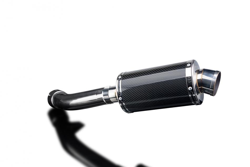 BMW R1200R R1200RT 2005-2009 225mm OVAL CARBON SILENCER EXHAUST KIT