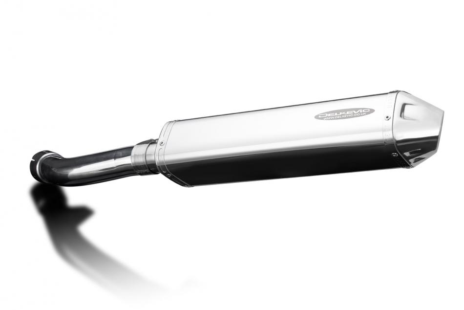 BMW R1200R R1200RT 2005-2009 420mm Tri-Oval Stainless Exhaust Silencer Can Kit