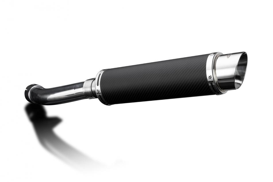 BMW R1200R R1200RT 2005-2009 350mm CARBON ROUND BSAU SILENCER EXHAUST KIT