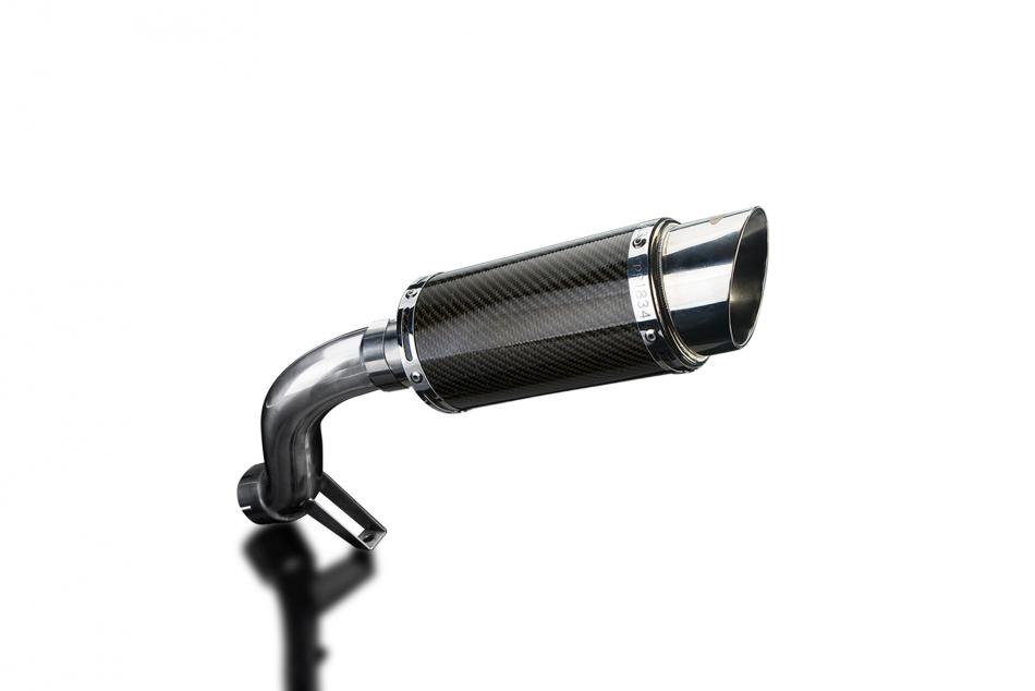 BMW R1200GS 2004-2007 200mm ROUND CARBON SILENCER EXHAUST KIT