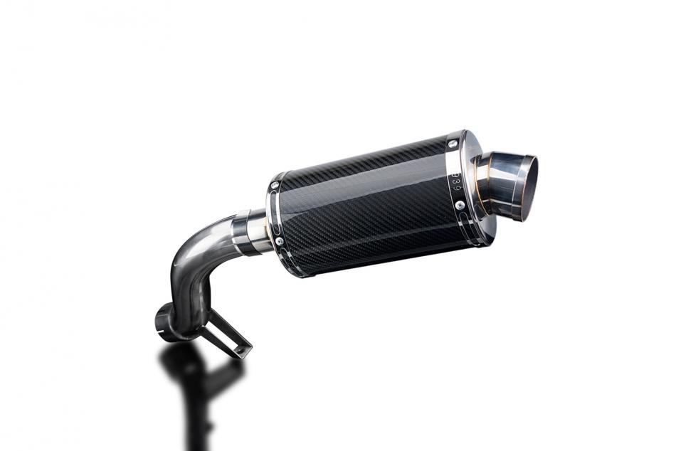 BMW R1200GS 2004-2007 225mm OVAL CARBON SILENCER EXHAUST KIT