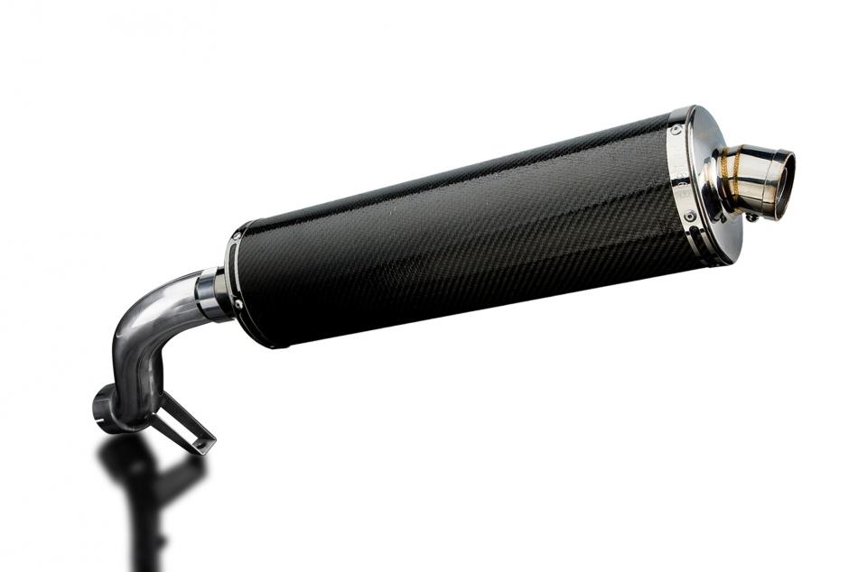 BMW R1200GS 2004-2007 450mm OVAL CARBON BSAU SILENCER EXHAUST KIT