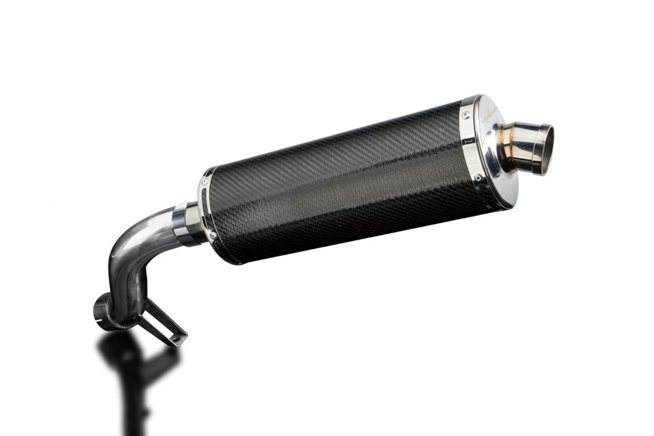 BMW R1200GS 2004-2007 350mm OVAL CARBON BSAU SILENCER EXHAUST KIT