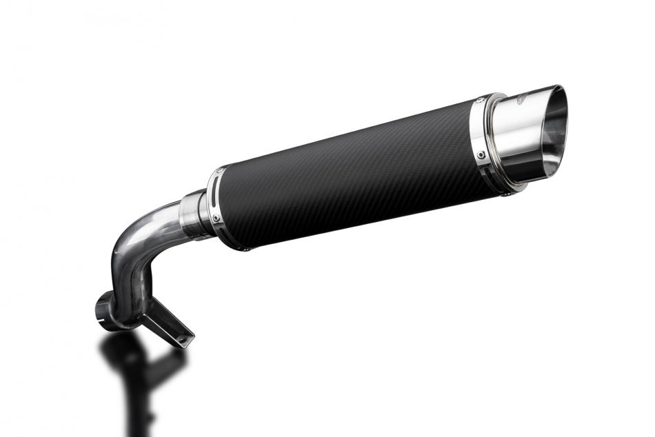 BMW R1200GS 2004-2007 350mm CARBON ROUND BSAU SILENCER EXHAUST KIT