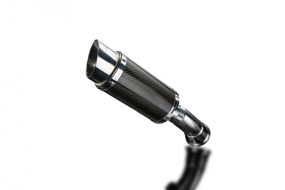 DUCATI HYPERSTRADA HYPERMOTARD 821 939 13-18 DECAT 200mm ROUND CARBON EXHAUST