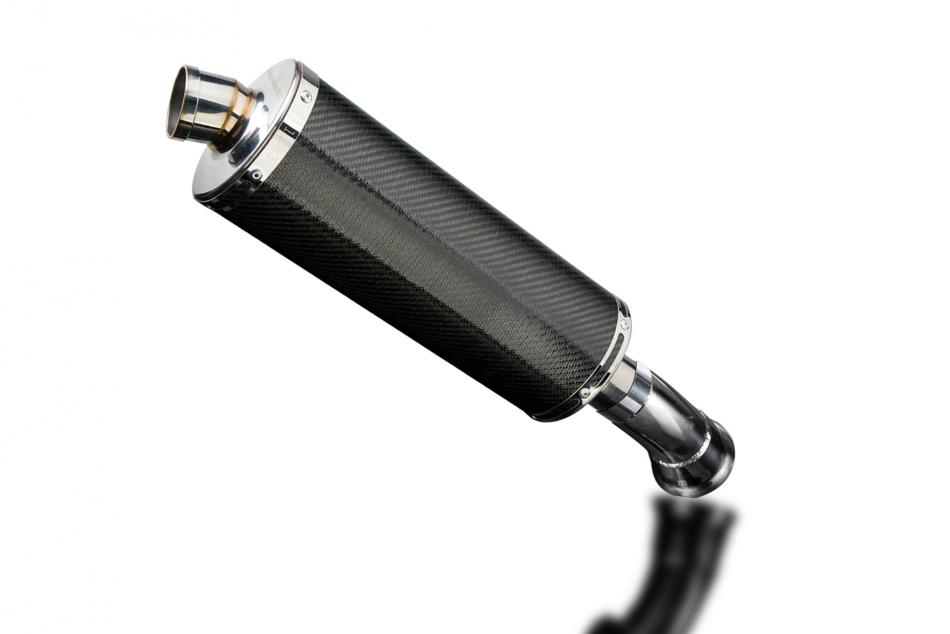 DUCATI HYPERSTRADA HYPERMOTARD 821 939 13-18 DECAT 350mm OVAL CARBON EXHAUST