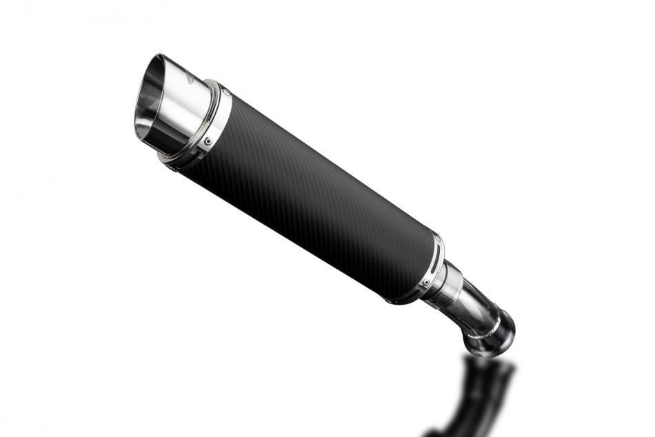 DUCATI HYPERSTRADA HYPERMOTARD 821 939 13-18 DECAT 350mm ROUND CARBON EXHAUST