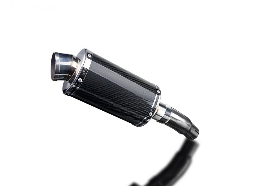 KAWASAKI VERSYS 300X 2017-2023 225mm OVAL CARBON SILENCER EXHAUST KIT