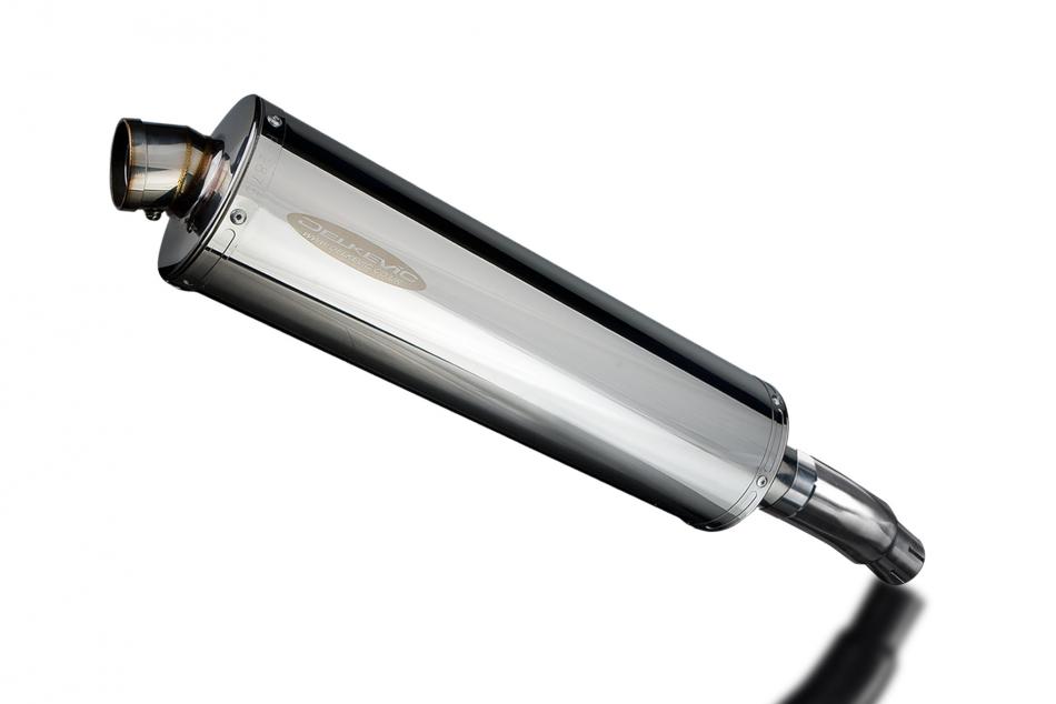 KAWASAKI VERSYS 300X 2017-2023 450mm OVAL STAINLESS BSAU SILENCER EXHAUST KIT