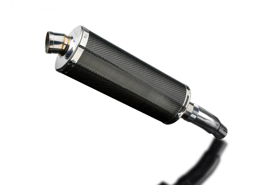 KAWASAKI VERSYS 300X 2017-2023 350mm OVAL CARBON BSAU SILENCER EXHAUST KIT
