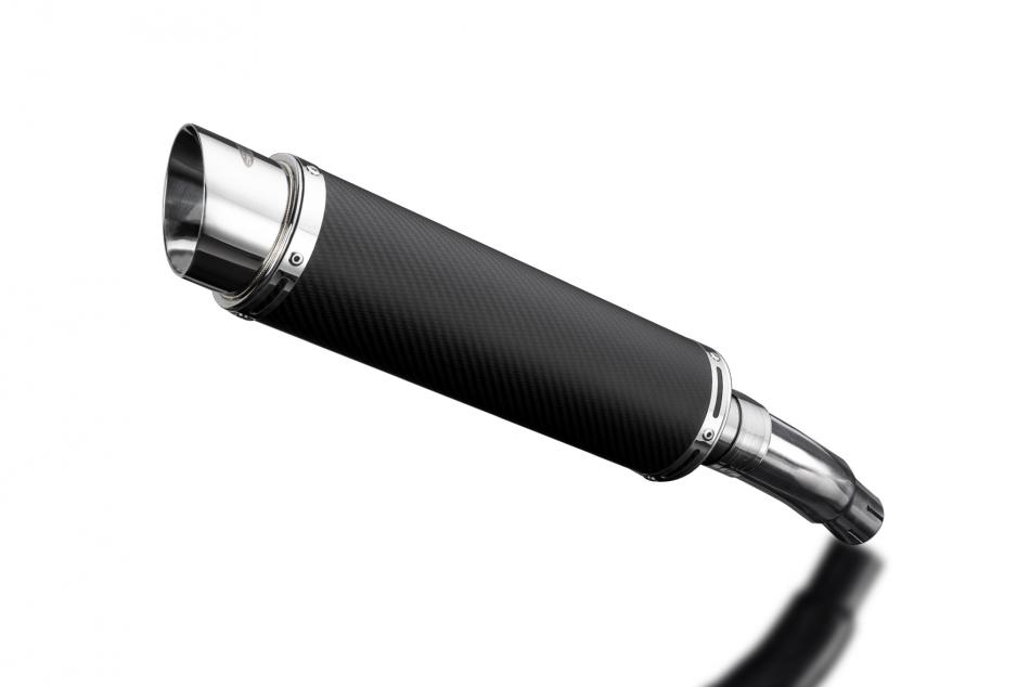 KAWASAKI VERSYS 300X 2017-2023 350mm CARBON ROUND BSAU SILENCER EXHAUST KIT